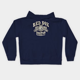 Red Sox Vintage Baseball Kids Hoodie